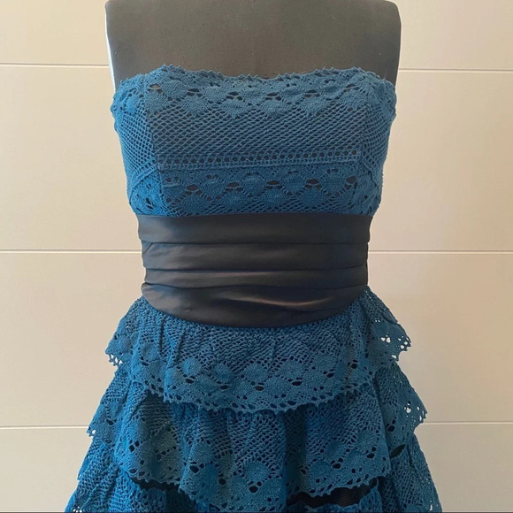 Vintage Betsey Johnson Crochet Tea Dress - Picture 3 of 5